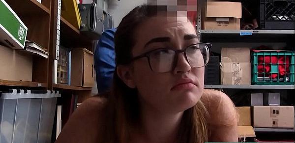 Mall Officer Manipulating Young Teen Thief to get Naked Kat Monroe - Teenrobbers.com